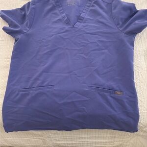 Figs purple Scrub Top